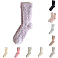 thumbnail image 1 of Womens Wool Socks Winter Warm Thick Knit Soft Casual Crew Cozy Thermal Blends Breathable Wicking Floor Outdoor Sports Daily Wear, 1 of 4