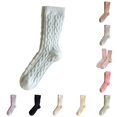 thumbnail image 1 of Womens Wool Socks Winter Warm Thick Knit Soft Casual Crew Cozy Thermal Blends Breathable Wicking Floor Outdoor Sports Daily Wear, 1 of 4