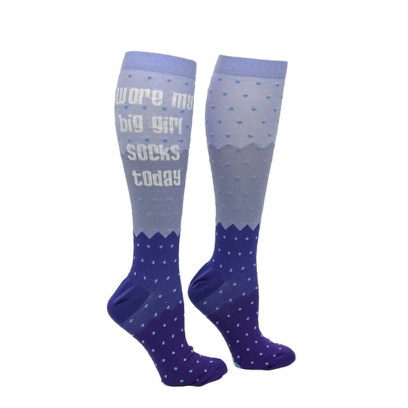Womens Wore My Big Girl Socks Today Funny Compression Socks for Women