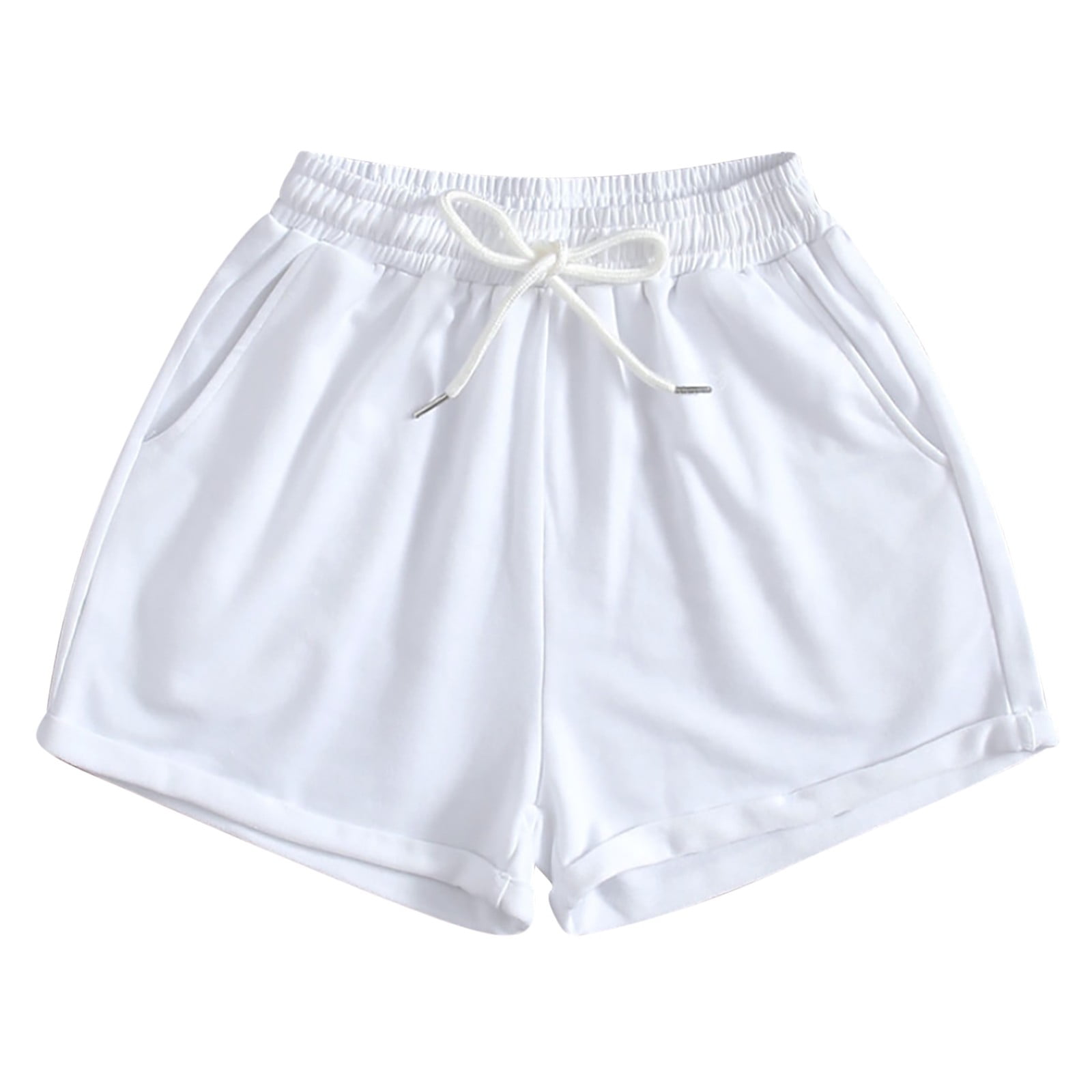 UPPADA Womens Work Pants Business Casual Shorts for Women Trendy Lounge Shorts Solid Color High