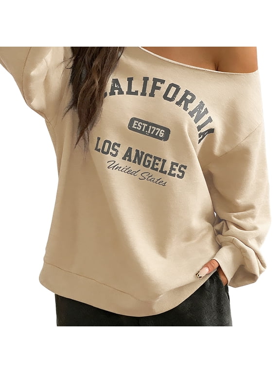 Womens Work T Shirts Tops Asymmetrical Off Shoulder Long Sleeve Streetwear Going Out Shirts