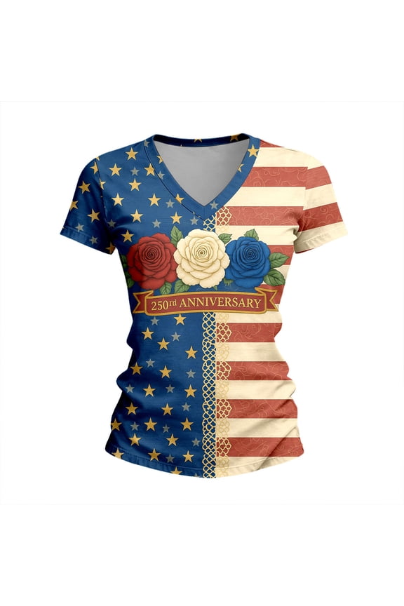 Womens Work T Shirts Tops Graphic Print Loose Crewneck Casual Boho Shirts