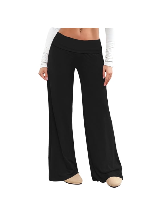 Womens Workout Comfy Leggings No Front Seam Straight Leggings Low Waist Gym Yoga Pants M