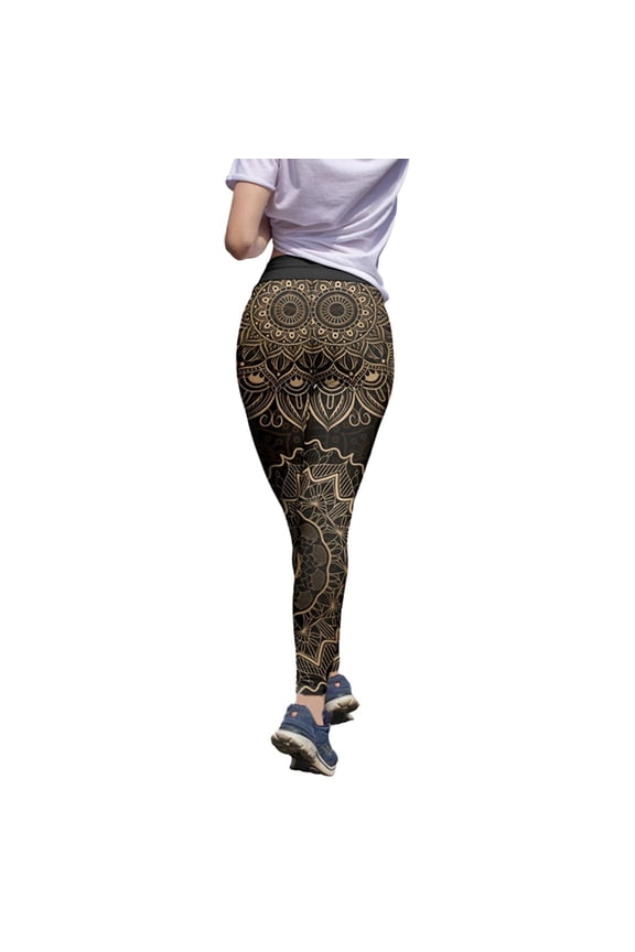 Womens Workout Leggings Leopard Print Elastic Lightweight Yoga Trousers Cozy Soft Casual Tights Tummy Control Running Pants Black XXXXL