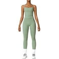 thumbnail image 1 of Womens Workout Sets Two Piece Cross Back Tank Top Matching High Waist Leggings Sets Gym Outfits Work Out Clothes, 1 of 12