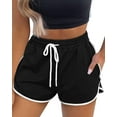 thumbnail image 1 of Womens Workout Shorts with Pockets Tie Dye Athletic Shorts Plain Lounge Shorts, 1 of 5