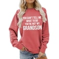 thumbnail image 1 of Womens Workout Sweatshirts Casual Long Sleeve Round Neck Cute Hoodless Pullover Loose Top Hot Pink, 1 of 4