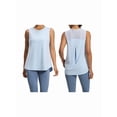 thumbnail image 1 of Womens Workout Tank Tops Back Pleat Loose Fit Sleeveless Yoga Athletic Shirt Soft Cooling Gym Tops Cloud Water Blue XL, 1 of 6