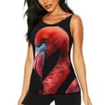 thumbnail image 1 of Womens Workout Tank Tops, Closeup Red Flamingo Portrait Racerback Tank Tops Quick Dry Vest Sleeveless Athletic Yoga Gym, 1 of 7