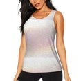 thumbnail image 1 of Womens Workout Tank Tops, Glitter Light Pearl Racerback Tank Tops Quick Dry Vest Sleeveless Athletic Yoga Gym, 1 of 7