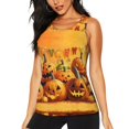 thumbnail image 1 of Womens Workout Tank Tops, Halloween Cute Pumpkin A Racerback Tank Tops Quick Dry Vest Sleeveless Athletic Yoga Gym, 1 of 7