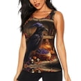 thumbnail image 1 of Womens Workout Tank Tops, Halloween Kitchen Crow Racerback Tank Tops Quick Dry Vest Sleeveless Athletic Yoga Gym, 1 of 7