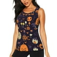 thumbnail image 1 of Womens Workout Tank Tops, Halloween Pumpkin Lollipop Racerback Tank Tops Quick Dry Vest Sleeveless Athletic Yoga Gym, 1 of 7