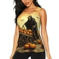 thumbnail image 1 of Womens Workout Tank Tops, Halloween Rice Field Pumpkin Skull Racerback Tank Tops Quick Dry Vest Sleeveless Athletic Yoga Gym, 1 of 7