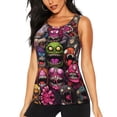 thumbnail image 1 of Womens Workout Tank Tops, Monstrous Cartoon Characters Racerback Tank Tops Quick Dry Vest Sleeveless Athletic Yoga Gym, 1 of 7