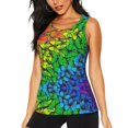 thumbnail image 1 of Womens Workout Tank Tops, Rainbow Butterflies Racerback Tank Tops Quick Dry Vest Sleeveless Athletic Yoga Gym, 1 of 7