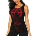 thumbnail image 1 of Womens Workout Tank Tops, Red Gothic Skeleton Throne Racerback Tank Tops Quick Dry Vest Sleeveless Athletic Yoga Gym, 1 of 7