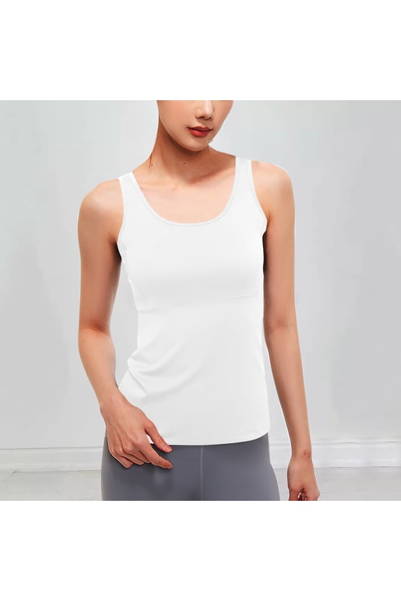 Womens Workout Tank Tops Sleeveless Athletic Running Tops Slim Fitting Breathable Stretch Back Mesh Yoga Shirts