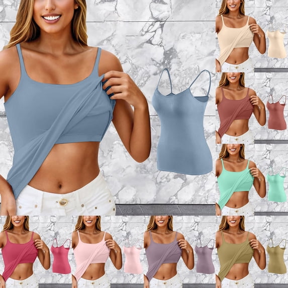 Womens Workout Tank Tops Sleeveless Cropped Tank Tops Open Back Basic Undershirt Tennis Yoga Athletic Running Shirts Loose Fit Racerback Breathable Tee