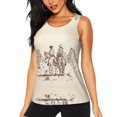 thumbnail image 1 of Womens Workout Tank Tops, Two Cowboys Riding Horses In The Desert Racerback Tank Tops Quick Dry Vest Sleeveless Athletic Yoga Gym, 1 of 7