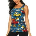 thumbnail image 1 of Womens Workout Tank Tops, Vehicles Cartoon Racerback Tank Tops Quick Dry Vest Sleeveless Athletic Yoga Gym, 1 of 7