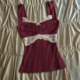 thumbnail image 1 of Womens Workout Tank Tops Women's Elegant Lace Bow Tie Y2K Layering Camisole Camisoles for Women RD1 L, 1 of 3