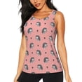 thumbnail image 1 of Womens Workout Tank Tops, doodle Cute Zebra Hearts pink Racerback Tank Tops Quick Dry Vest Sleeveless Athletic Yoga Gym, 1 of 7