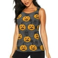 thumbnail image 1 of Womens Workout Tank Tops, pumpkin halloween ghosts Racerback Tank Tops Quick Dry Vest Sleeveless Athletic Yoga Gym, 1 of 7