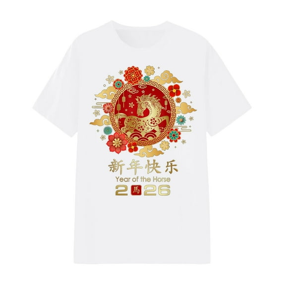 Womens Workout Tops Graphic Print Short Sleeve Crew Neck Soft Blend Womens Athletic Tops,White,S