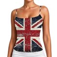 thumbnail image 1 of Womens Workout Tops Patriotic Britain Print Tank Sleeveless Fashion Out Couple Shirts,Red,XL, 1 of 4