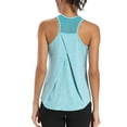 thumbnail image 1 of Womens Workout Tops Racerback Tank Tops Mesh Yoga Shirts Athletic Running Tank Tops Sleeveless Gym Clothes, 1 of 3