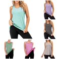 thumbnail image 1 of Womens Workout Tops for Women Racerback Tank Tops Mesh Yoga Shirts Athletic Running Tank Tops Sleeveless Gym Clothes 2xl Top for Women L, 1 of 6