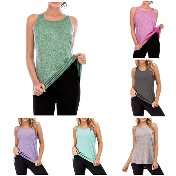 Womens Workout Tops for Women Racerback Tank Tops Mesh Yoga Shirts Athletic Running Tank Tops Sleeveless Gym Clothes 2xl Top for Women S