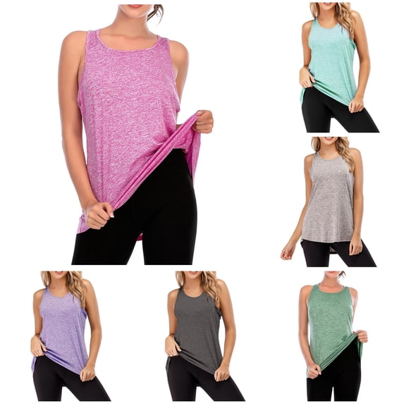Womens Workout Tops for Women Racerback Tank Tops Mesh Yoga Shirts Athletic Running Tank Tops Sleeveless Gym Clothes 2xl Top for Women XXL