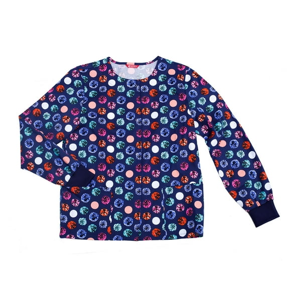 Womens Workwear Snap Front Warm-up Jacket