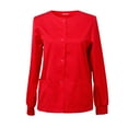 thumbnail image 1 of Womens Workwear Snap Front Warm-up Jacket, 1 of 4