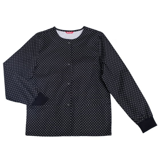 Womens Workwear Snap Front Warm-up Jacket