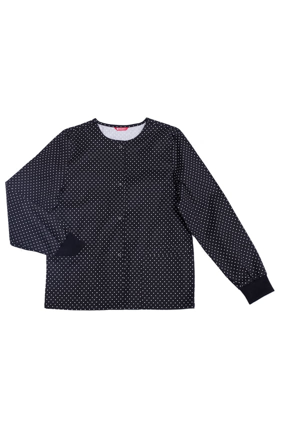 Womens Workwear Snap Front Warm-up Jacket