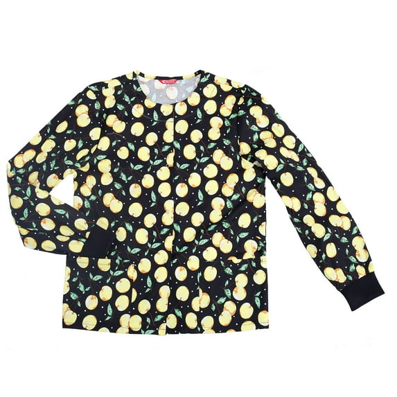 Womens Workwear Snap Front Warm-up Jacket