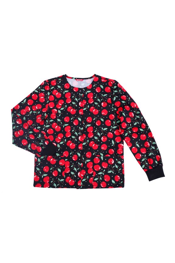 Womens Workwear Snap Front Warm-up Jacket