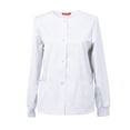 thumbnail image 1 of Womens Workwear Snap Front Warm-up Jacket, 1 of 4