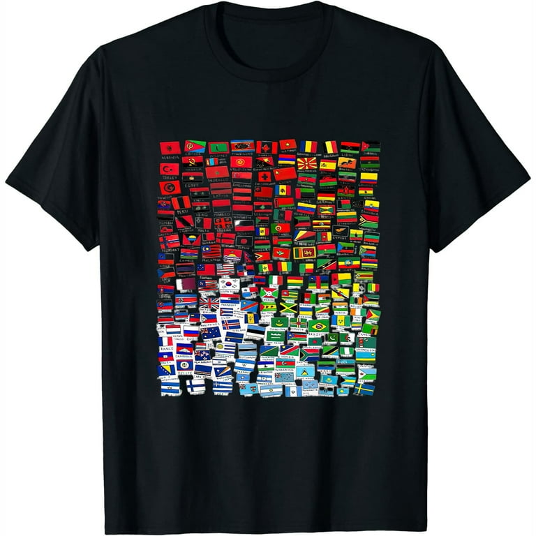 World Country Flag Travel T-Shirt World Country Flag Travel T-Shirt
