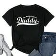 thumbnail image 1 of Womens Worlds Greatest Daddy T Shirt Black Medium, 1 of 5