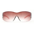 thumbnail image 1 of Womens Wrap Around Shield Star Jewel Retro 90s Sunglasses Pink Burgundy, 1 of 4