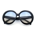 thumbnail image 1 of Womens XL Exaggerated Oversized Round Retro Mod Thick Plastic Sunglasses Black - Blue Beige, 1 of 1