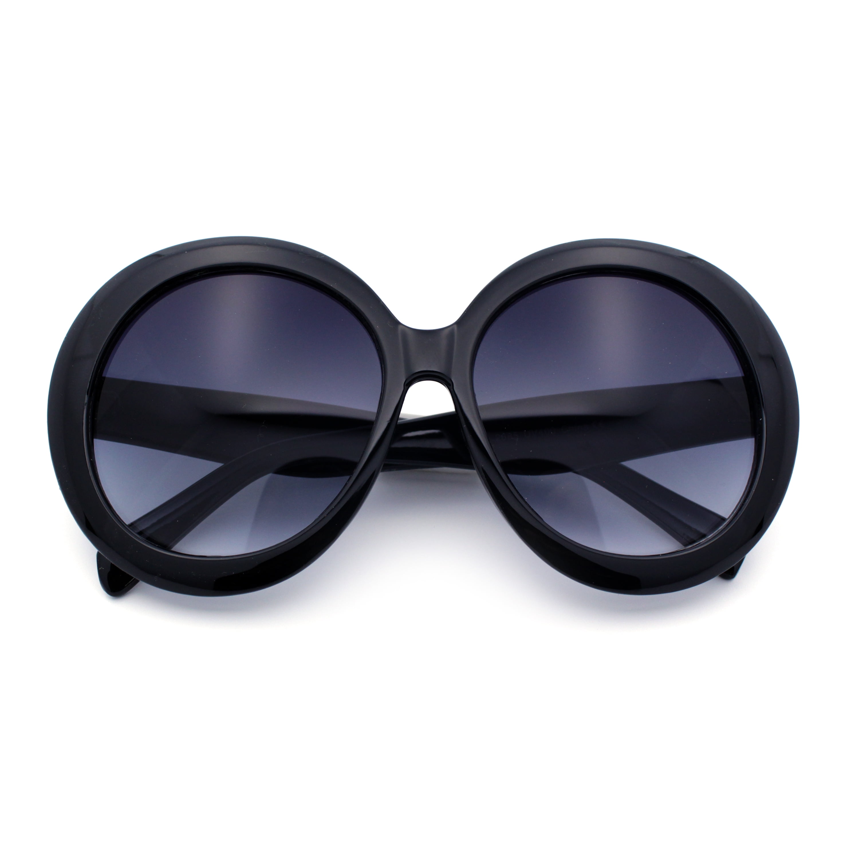 Black Oversized Round Women\'s Sunglasses SoHo / Round Sunglasses / Add Prescription main image 4