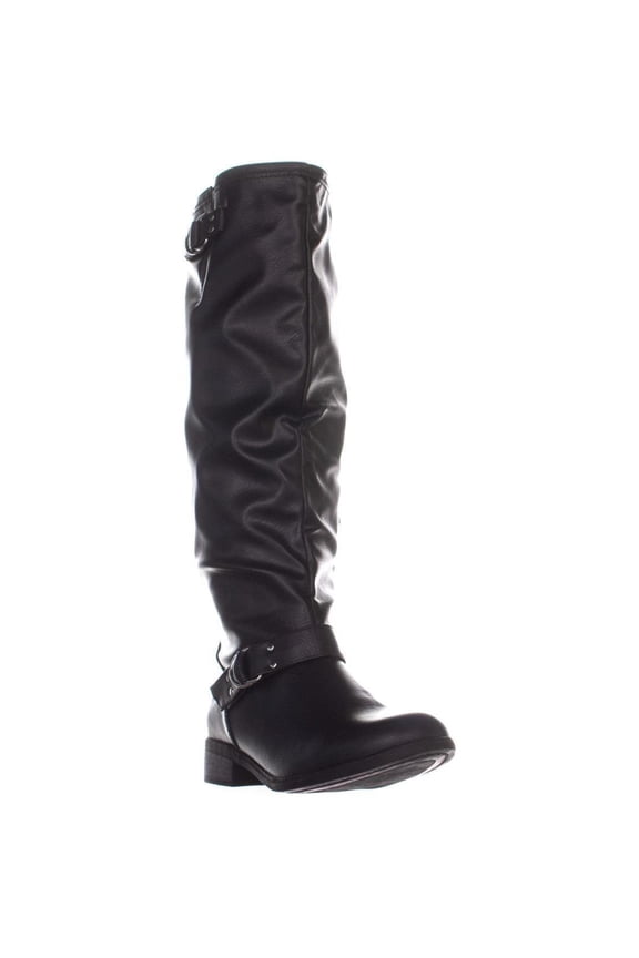 Womens XOXO Minkler Knee High Boots, Black