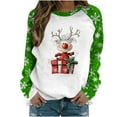 thumbnail image 1 of Womens Xmas Sweatshirt，Christmas Sweatshirts Christmas Bell Print Tops Crew Neck Pullover Sweater Blouses Merry Christmas Fall Casual Trendy Sweatshirt Hooded Pullover Tops 2025, 1 of 4