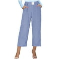 thumbnail image 1 of Womens Y2k Plaid Capris Elastic Waist Pajamas Pants Cute Pj Bottoms Cropped Summer Lounge Pamts with Pockets, 1 of 5
