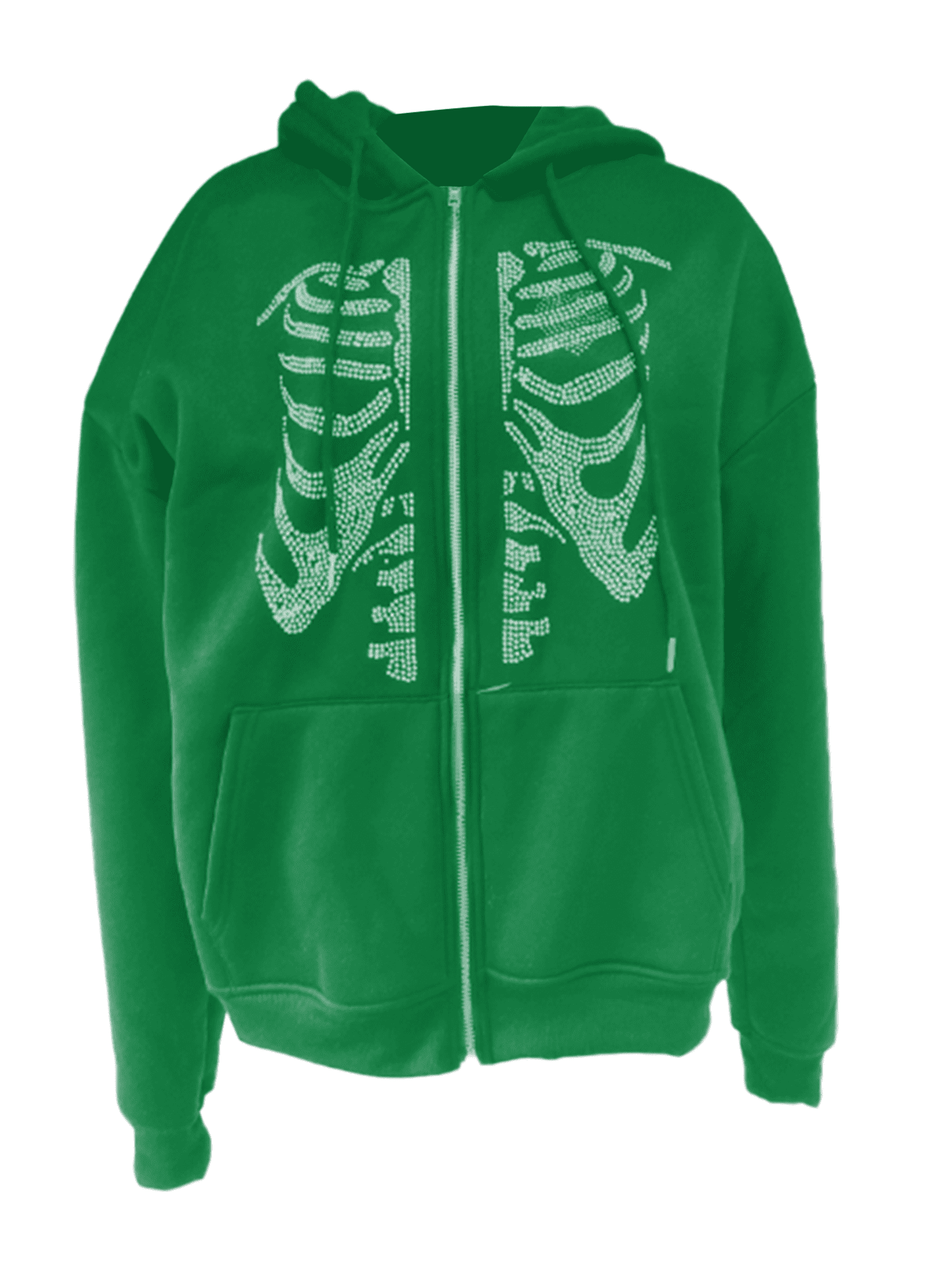 Green clearance skeleton hoodie